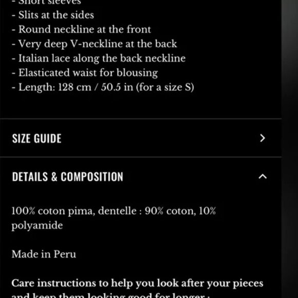 Sezane Lucille Dress Noir - Size S - Picture 3 of 7